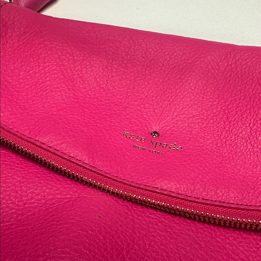 Kate Spade Pink Pebbled Leather Crossbody - Picture 2 of 11